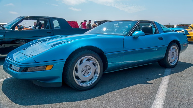 Blue C4 Chevrolet Corvette