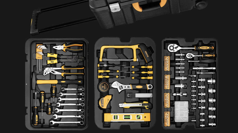 Deko Rolling Mechanics 258-piece Tool Kit