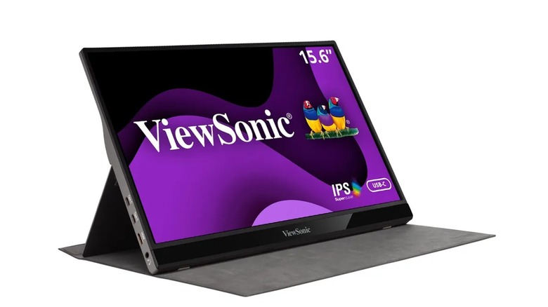 ViewSonic portable monitor on display