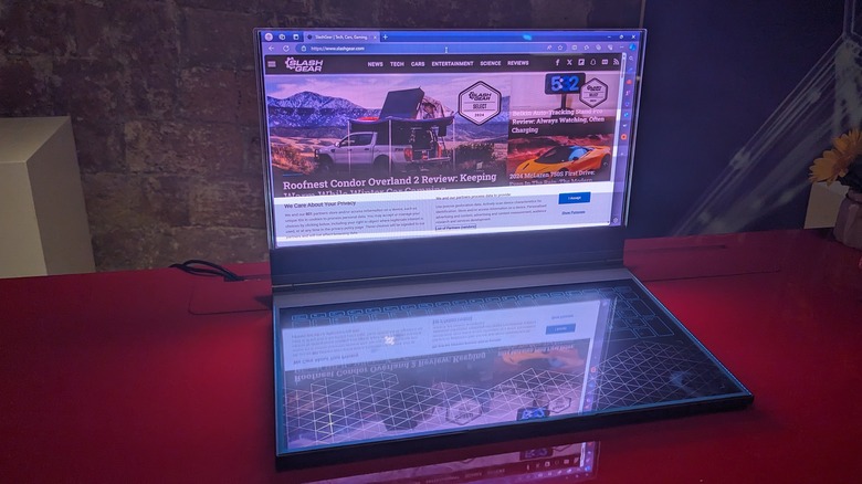 Lenovo's clear laptop