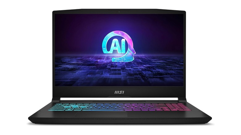 MSI Katana A15 with AI logo