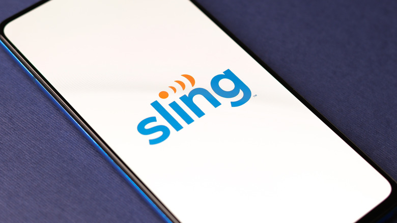 The Sling TV Logo on phone