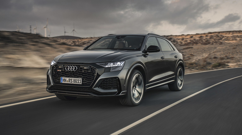 Audi RS Q8 at speed