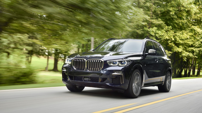 BMW X5 M50d on the road