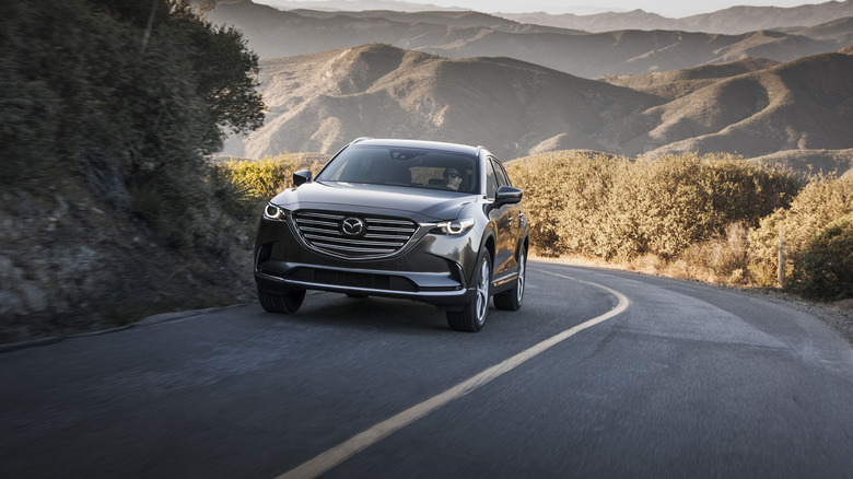 Mazda CX-9 on the road