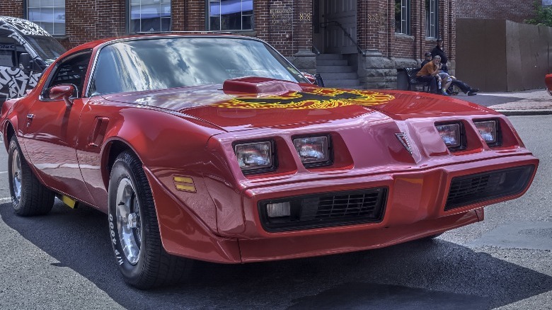 Red 1980s Pontiac Firebird