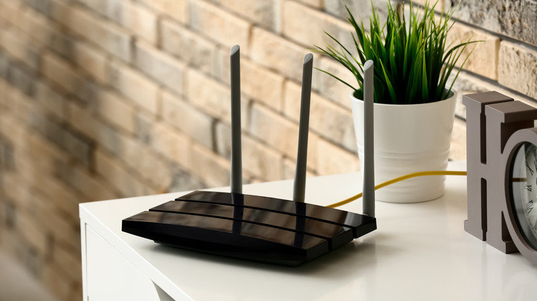 wifi router on table