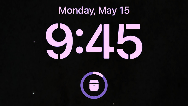 AirPods battery widget