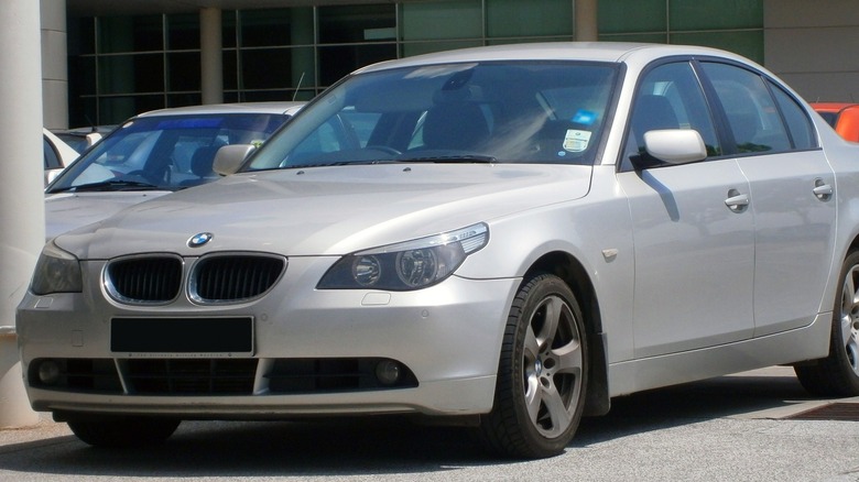 BMW E60 525d on display