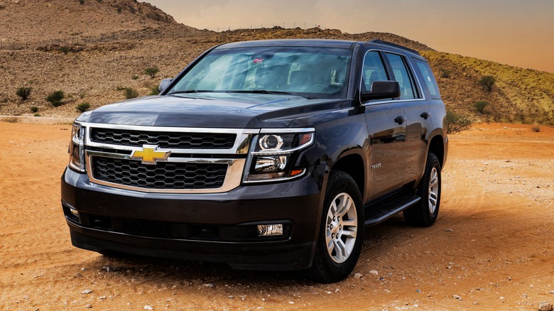 2019 Chevy Tahoe in the desert