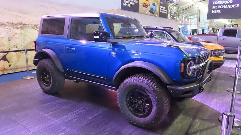 Blue 2021 Ford Bronco