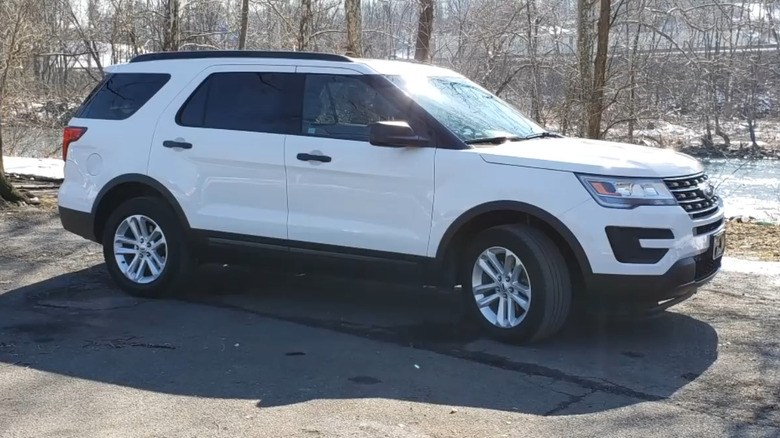 2016 Ford Explorer parked near stream