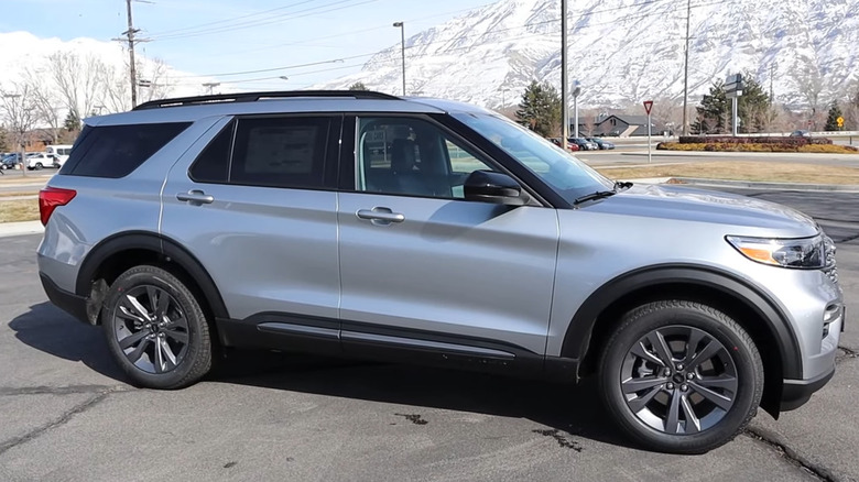 2024 Ford Explorer parked in neighborhood lot