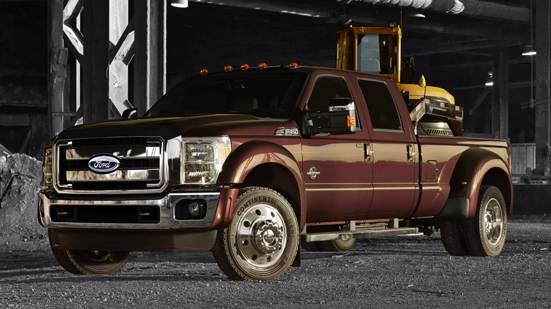 Maroon 2015 F250 Super Duty