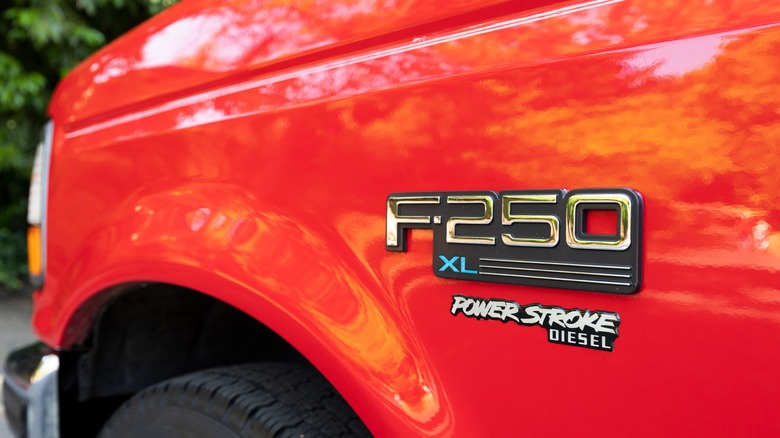 F250 PowerStroke Diesel Badge