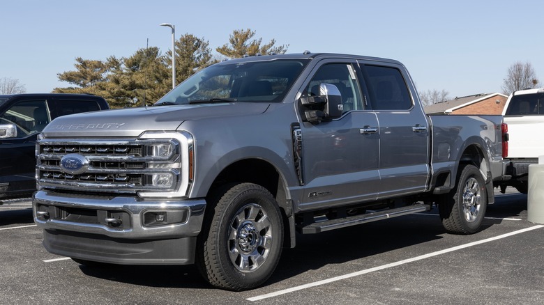 Silver Ford F250 Super Duty