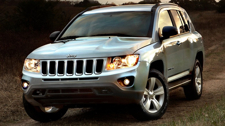 2013 Jeep Compass parked on an unmarked road