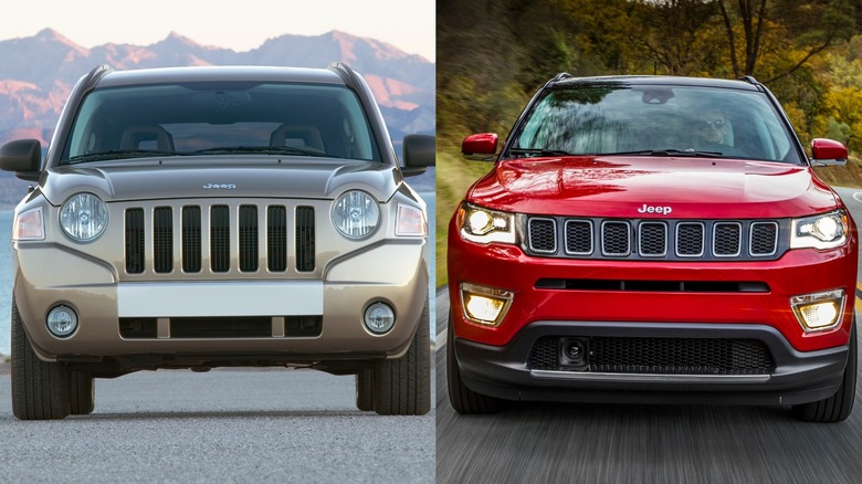 2007 Jeep Compass and 2018 Jeep Compass side-by-side