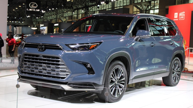 2024 Toyota Grand Highlander in a showroom