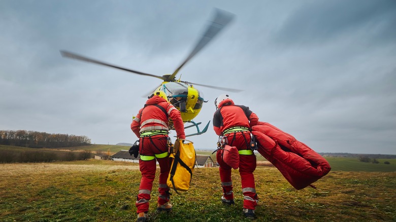 Helicopter paramedics