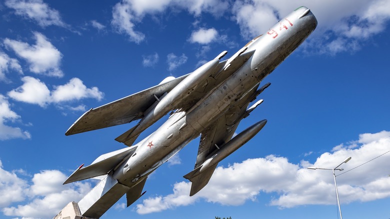 MiG-19 replica on display