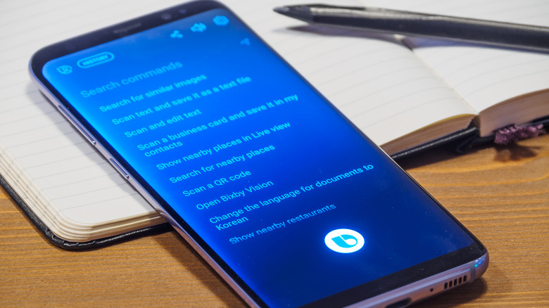 Bixby on a Samsung Galaxy S8 Plus