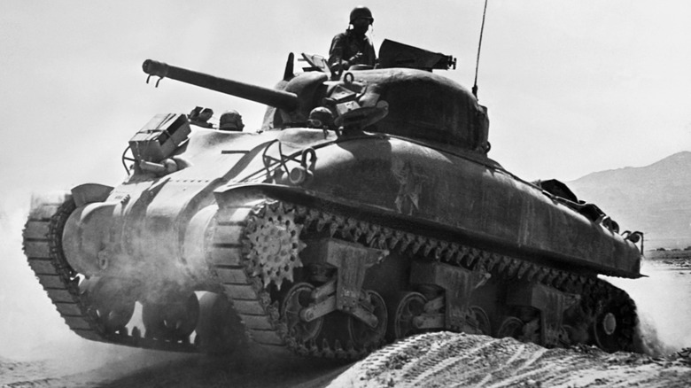 M4 Sherman tank during WWII