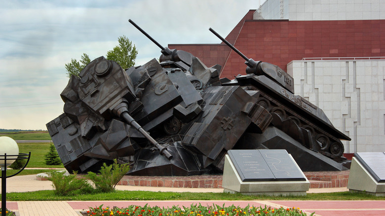 A Kursk tank memorial