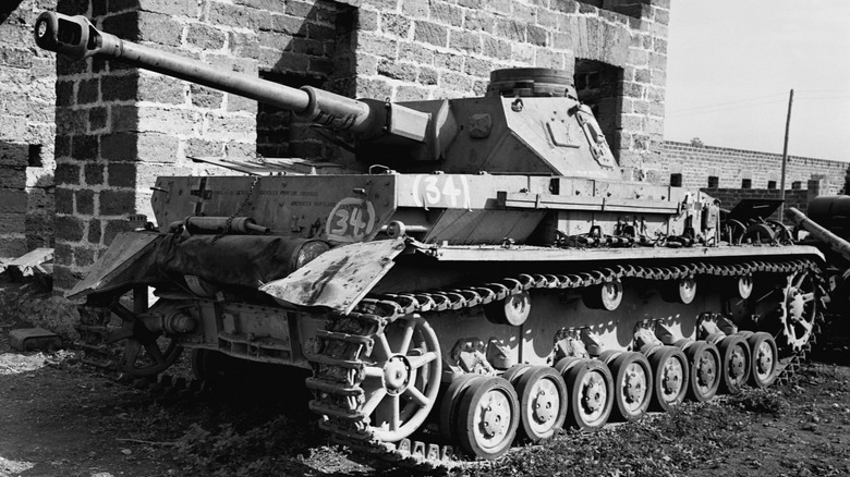 A Panzer IV tank