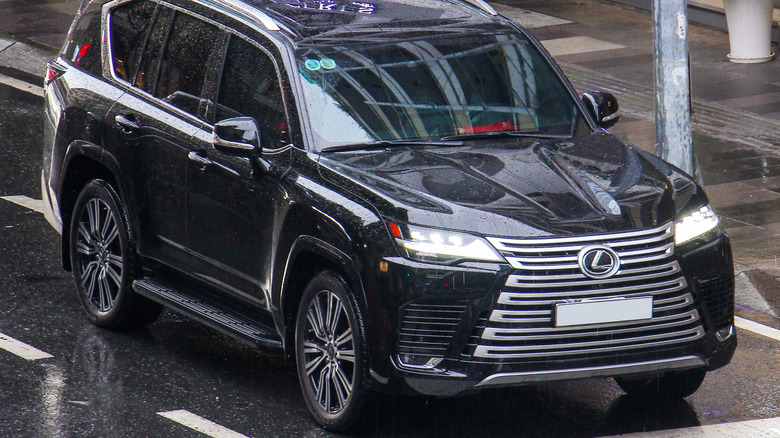 Lexus LX600 being driven