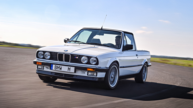 white BMW E30 3 Series Pickup