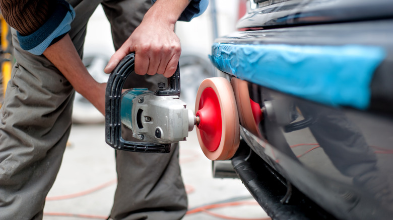 power buffer on car bumper