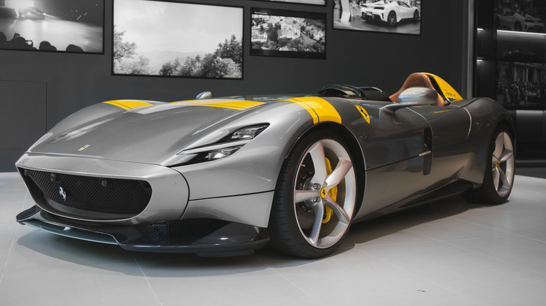 Ferrari Monza SP1 at London dealership