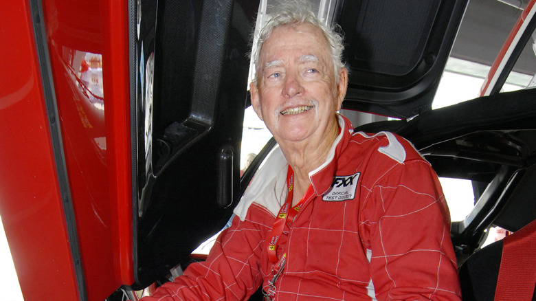 Preston Henn in his Ferrari FXX