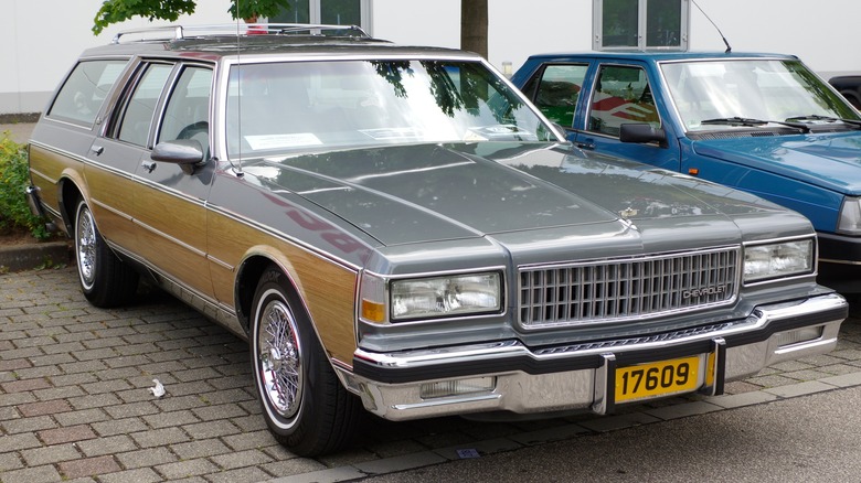 Third-generation Chevrolet Caprice Wagon parked on a brick street