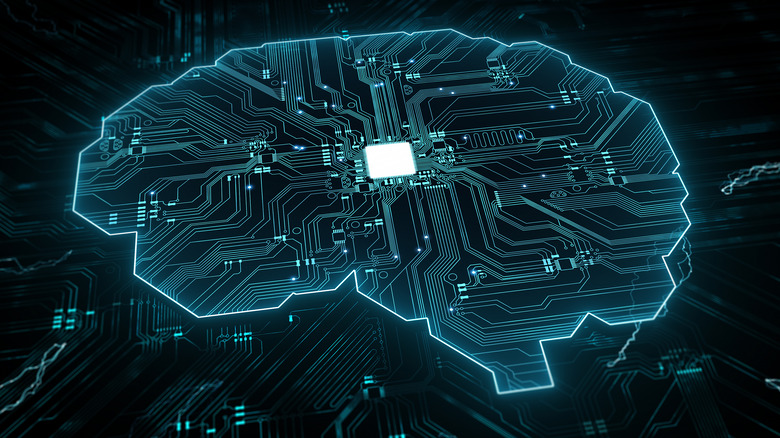 AI Brain chip concept artwork