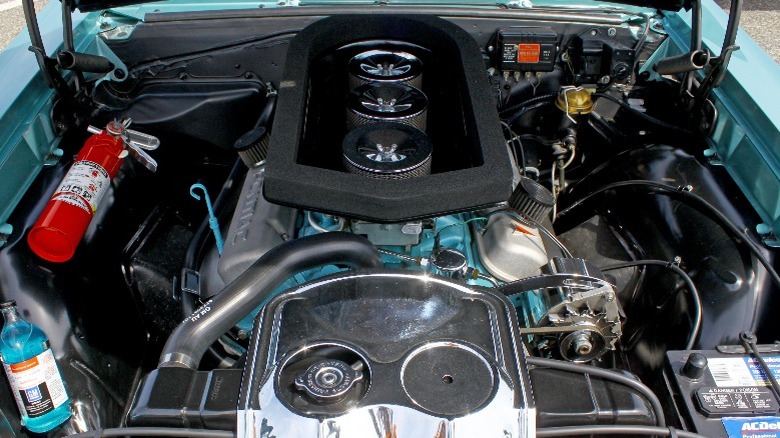 Pontiac GTO engine bay