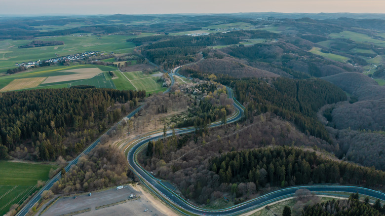 Nurburgring race track from above