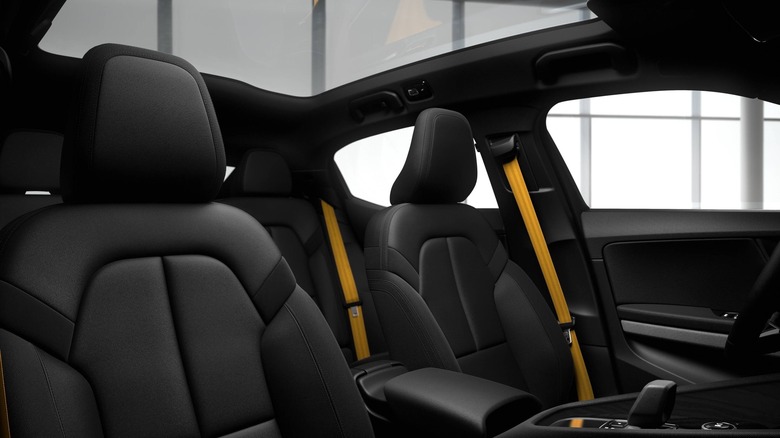 Polestar 2 interior with glass roof