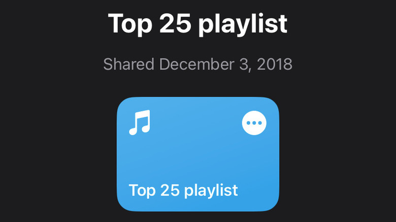 Top 25 playlist shortcut