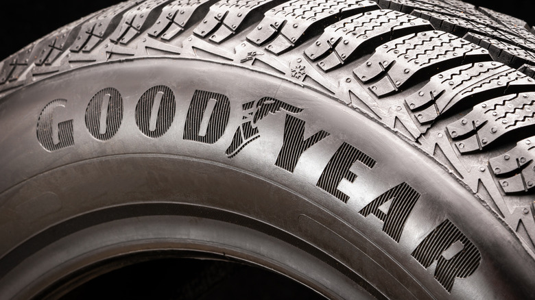 Goodyear tire closeup