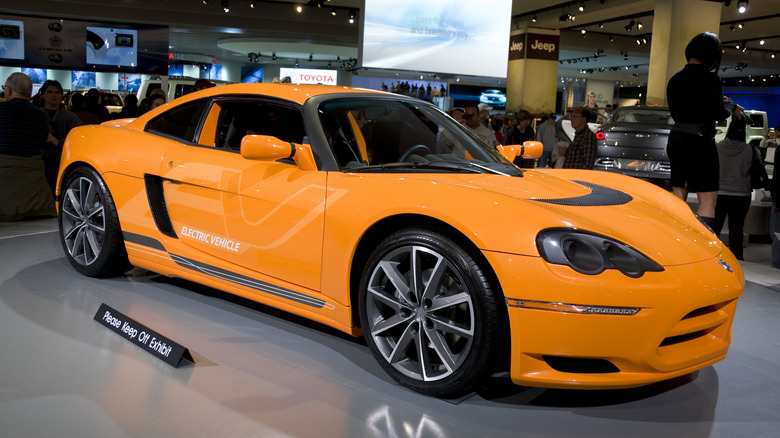 orange Dodge Circuit EV Concept