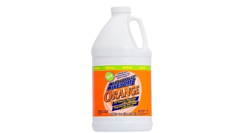 Totally Awesome Orange All-Purpose Degreaser bottle on white background