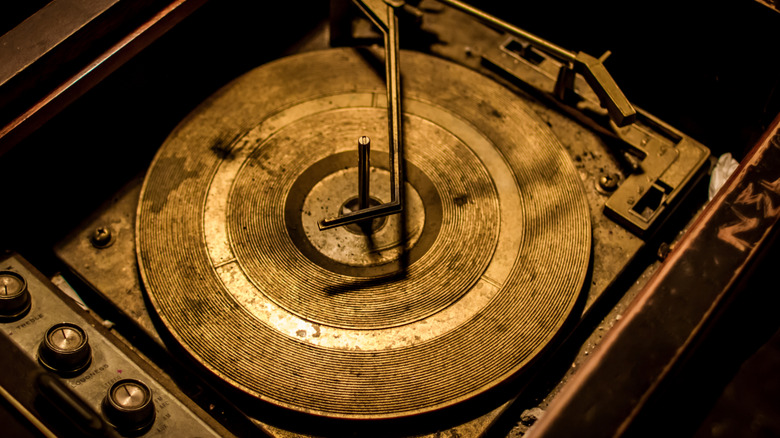 An old record player