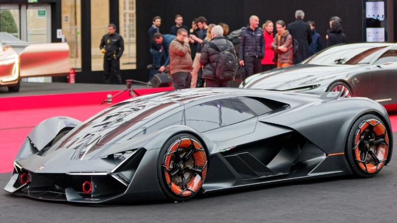 Lamborghini Terzo Millennio show floor display