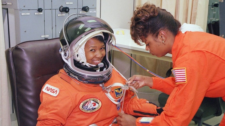 Mae Jemison in "pumpkin suit"