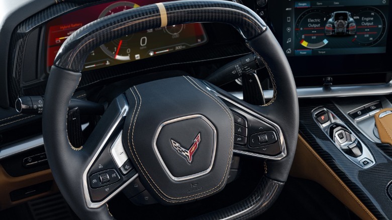Chevrolet Corvette E-Ray steering wheel
