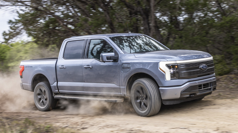 F-150 Lightning driving 