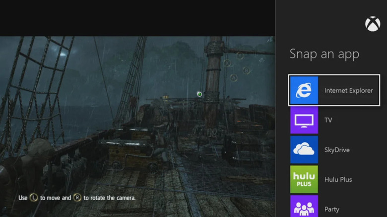 Xbox Snap UI screenshot