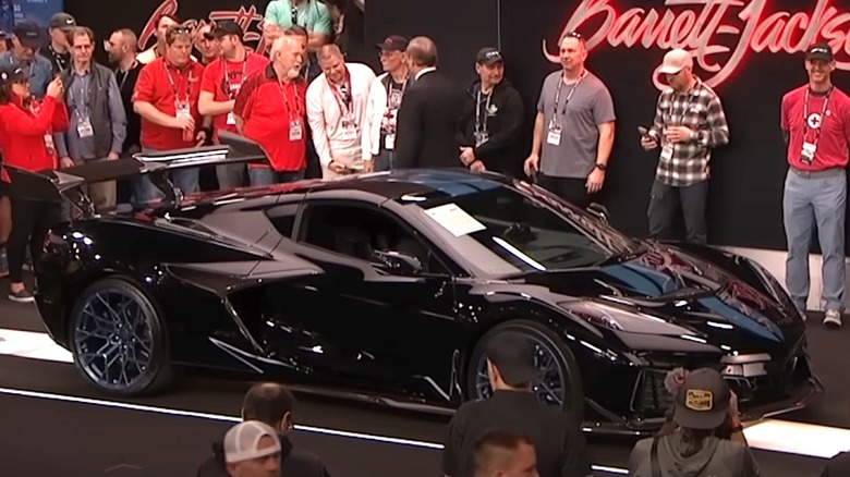 Sideview of Corvette ZR1 at auction